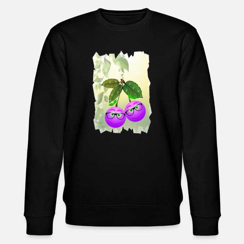 Brillenbeeren - Stanley/Stella Unisex Bio-Sweatshirt CHANGER  - Schwarz