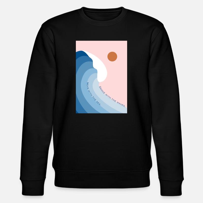 Dance with the waves - Stanley/Stella Unisex Bio-Sweatshirt CHANGER  - Schwarz