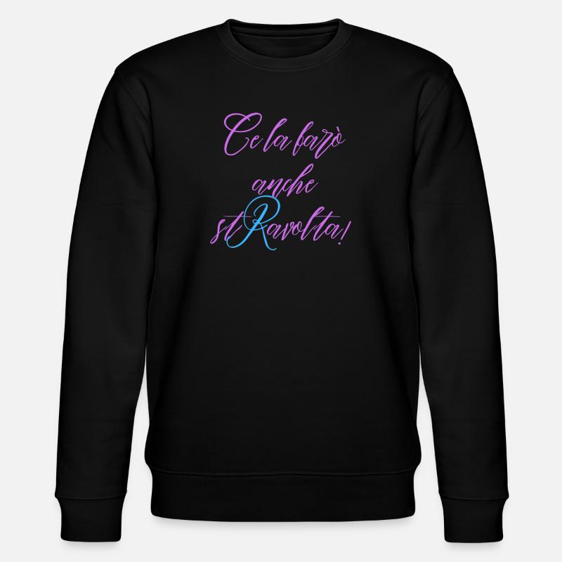 Ich werde es auch verärgern - Stanley/Stella Unisex Bio-Sweatshirt CHANGER  - Schwarz