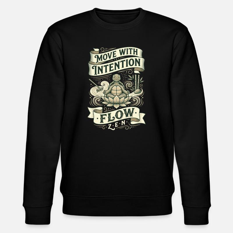 Movement with Intention: Zen Flow - Stanley/Stella CHANGER Unisex Organic Sweatshirt - black