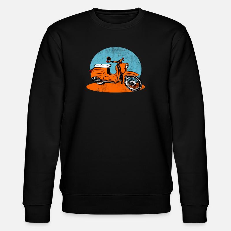 Simson Schwalbe DDR Moped - Stanley/Stella Unisex Bio-Sweatshirt CHANGER  - Schwarz