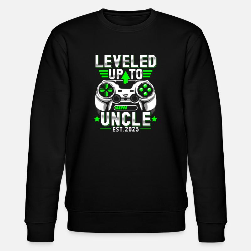 Ascension au rang d’oncle 2025 - Sweat bio CHANGER Stanley/Stella Unisexe - noir