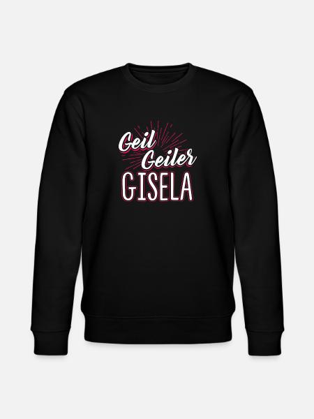 GISELA - geiler - Stanley/Stella Unisex Bio-Sweatshirt CHANGER  - Schwarz