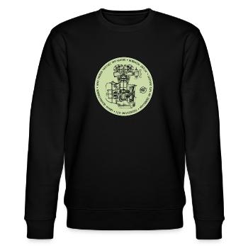 AWO tours engine light green - Stanley/Stella CHANGER Unisex Organic Sweatshirt - black - Front - Nik (191cm) & Marisol (170cm)