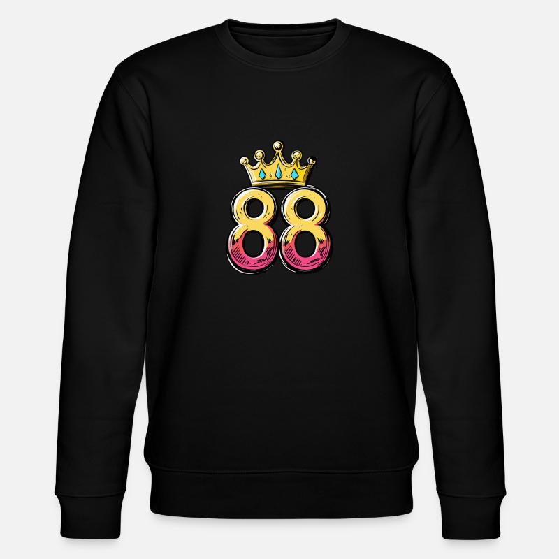 Couronne à 88 chiffres - Sweat bio CHANGER Stanley/Stella Unisexe - noir