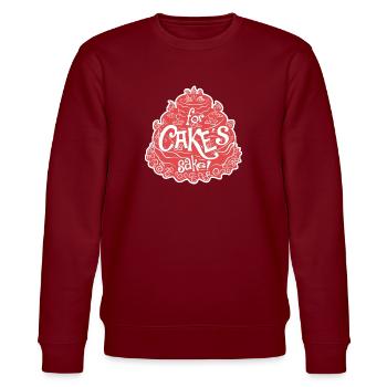 For Cakes Sake - Stanley/Stella Unisex Bio-Sweatshirt CHANGER  - Burgunderrot - Vorne - Nik (191cm) & Marisol (170cm)