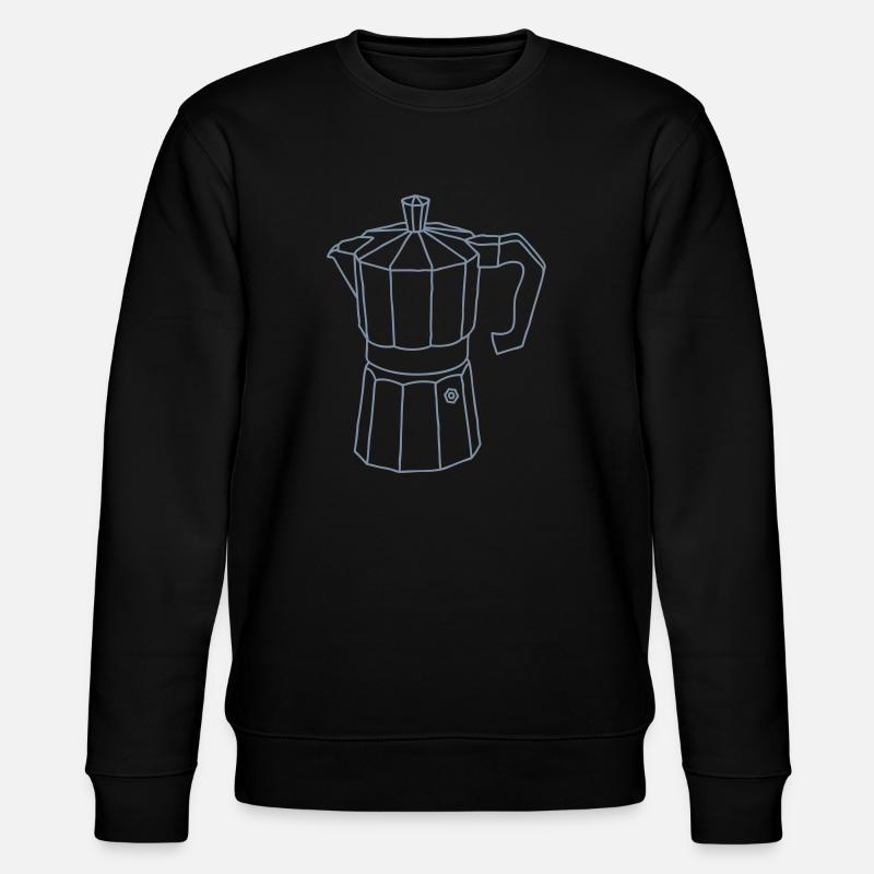 Espressokocher - Stanley/Stella Unisex Bio-Sweatshirt CHANGER  - Schwarz