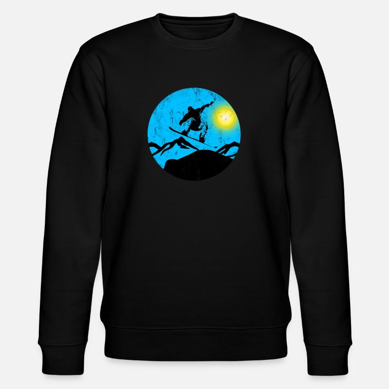 Snowboarder jump - Stanley/Stella Unisex Bio-Sweatshirt CHANGER  - Schwarz
