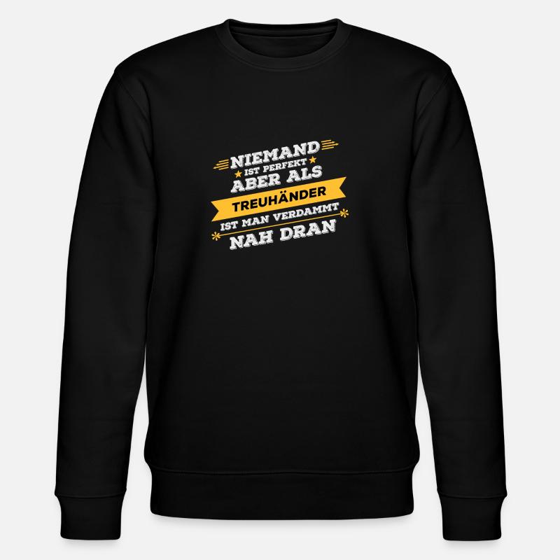 Treuhänder Beruf Geschenk - Stanley/Stella Unisex Bio-Sweatshirt CHANGER  - Schwarz
