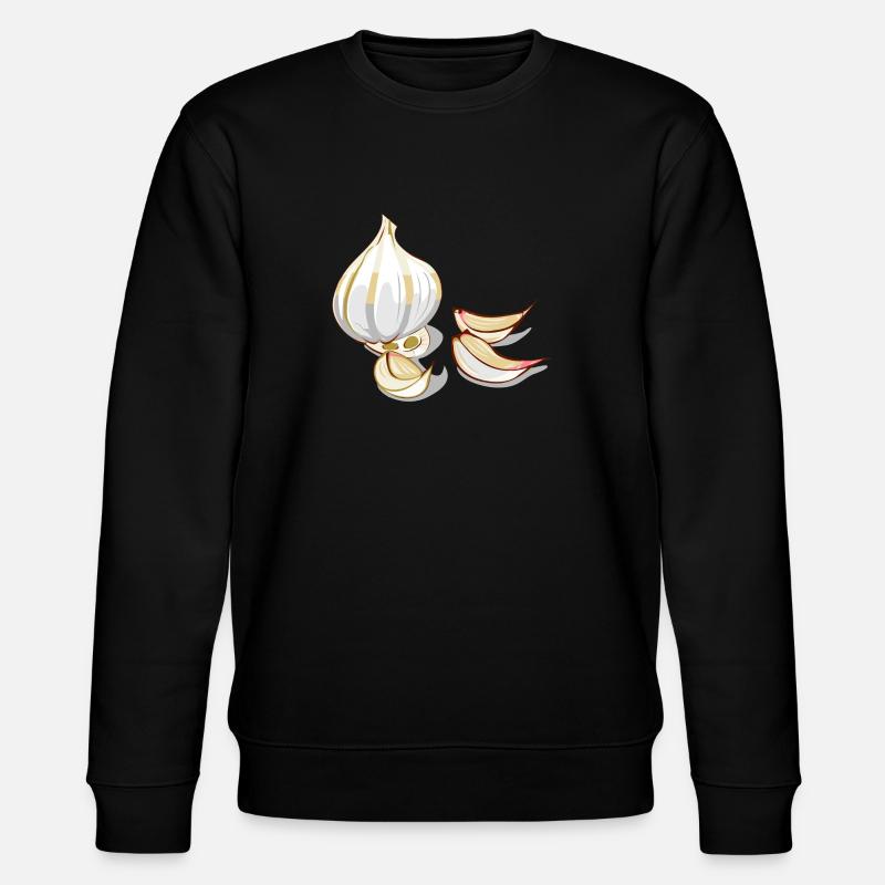Knoblauch Garlic - Stanley/Stella Unisex Bio-Sweatshirt CHANGER  - Schwarz