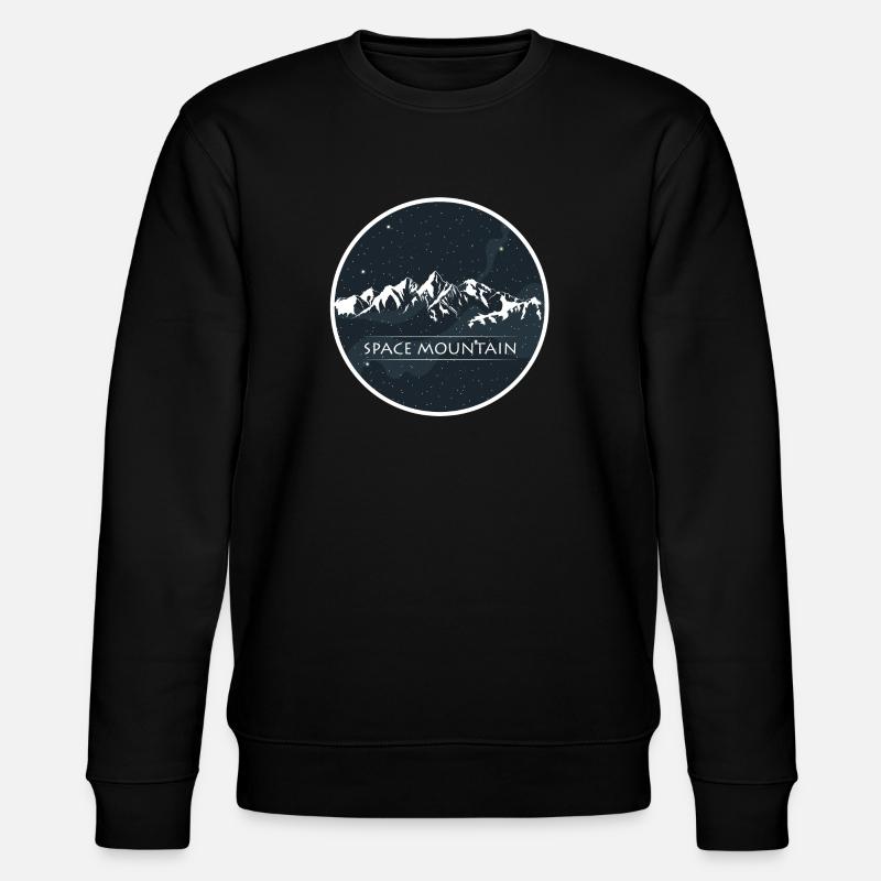 Space mountain hiking mountain gift - Stanley/Stella CHANGER Unisex Organic Sweatshirt - black