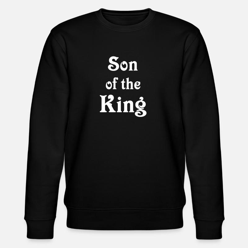 SON OF THE KING - Stanley/Stella Unisex Bio-Sweatshirt CHANGER  - Schwarz