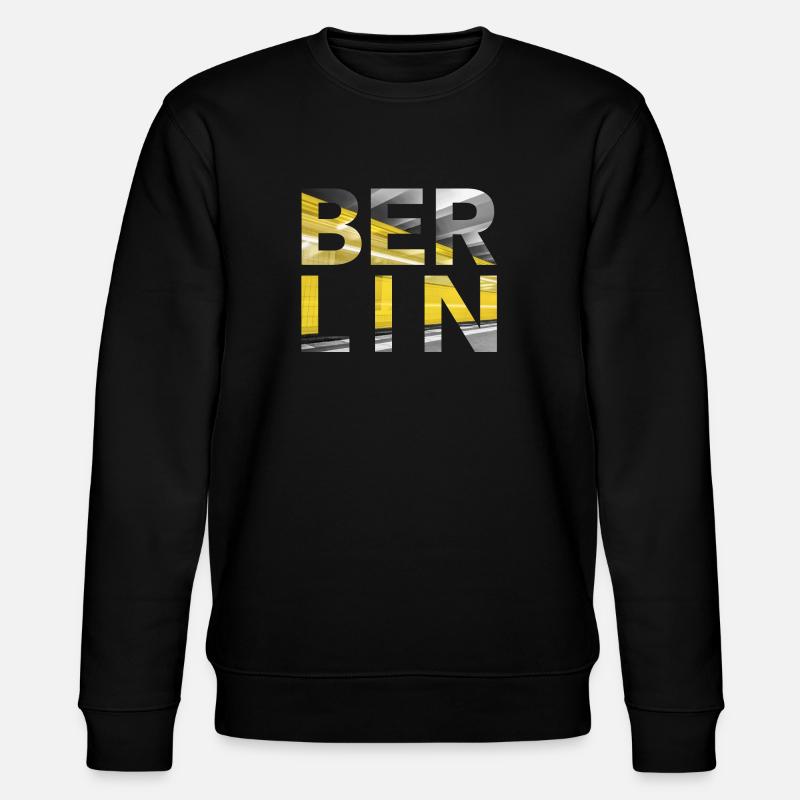 Berlin U Bahn - Stanley/Stella Unisex Bio-Sweatshirt CHANGER  - Schwarz