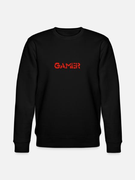 Gamer (red) - Stanley/Stella CHANGER Unisex Organic Sweatshirt - black