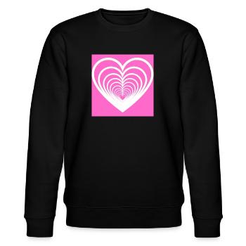 Coeurs Mêlés Rose - Sweat bio CHANGER Stanley/Stella Unisexe - noir - Devant - Nik (191cm) & Marisol (170cm)