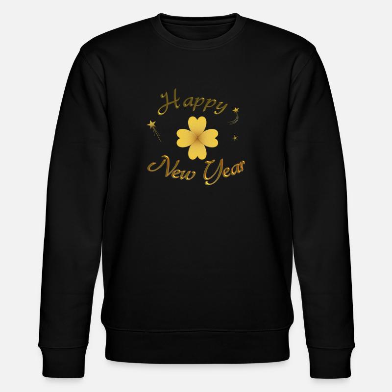 Happy New Year Silvester - Stanley/Stella Unisex Bio-Sweatshirt CHANGER  - Schwarz