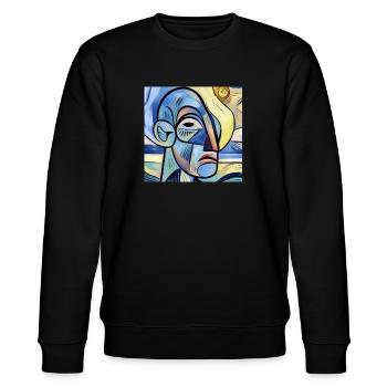 Vancassso - Stanley/Stella CHANGER Unisex Organic Sweatshirt - black - Front - Nik (191cm) & Marisol (170cm)