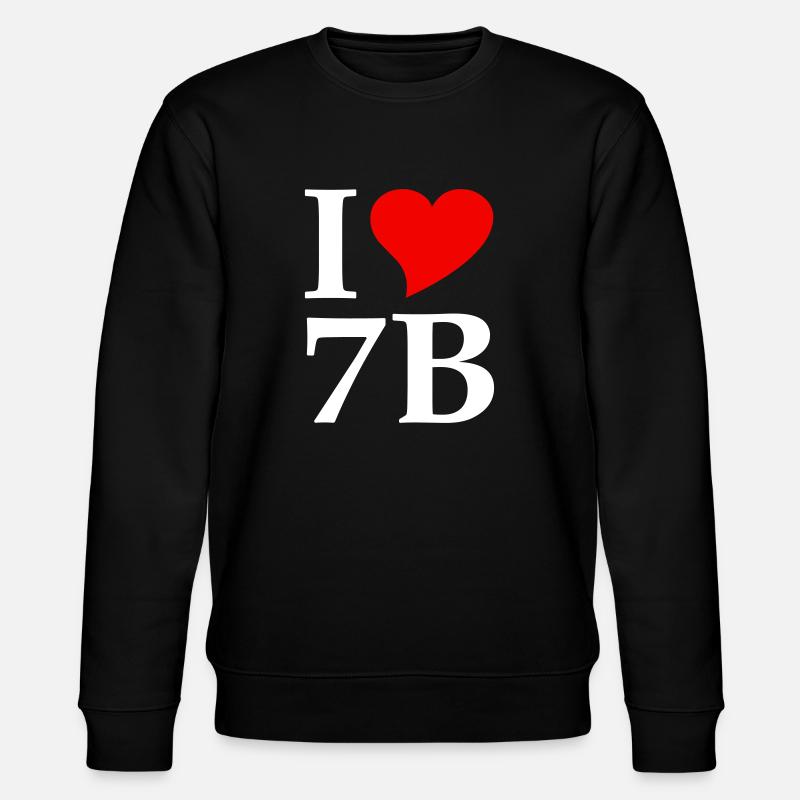 I love 7B/ Siebenbürgen - Stanley/Stella Unisex Bio-Sweatshirt CHANGER  - Schwarz