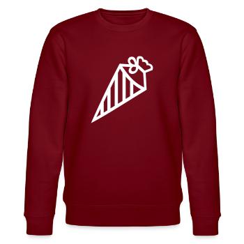 Sugar bag - Stanley/Stella CHANGER Unisex Organic Sweatshirt - burgundy - Front - Nik (191cm) & Marisol (170cm)