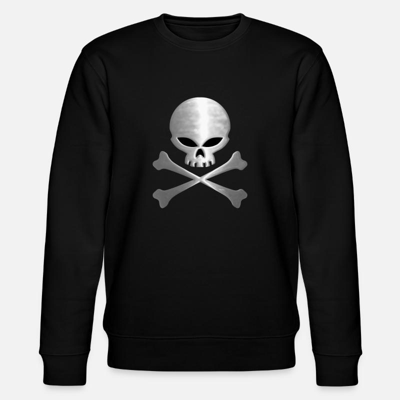 totenschädel - Stanley/Stella Unisex Bio-Sweatshirt CHANGER  - Schwarz