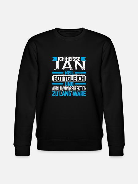 JAN - Gottgleich - Stanley/Stella Unisex Bio-Sweatshirt CHANGER  - Schwarz