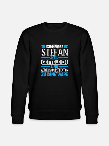 STEFAN - Gottgleich - Stanley/Stella Unisex Bio-Sweatshirt CHANGER - Schwarz