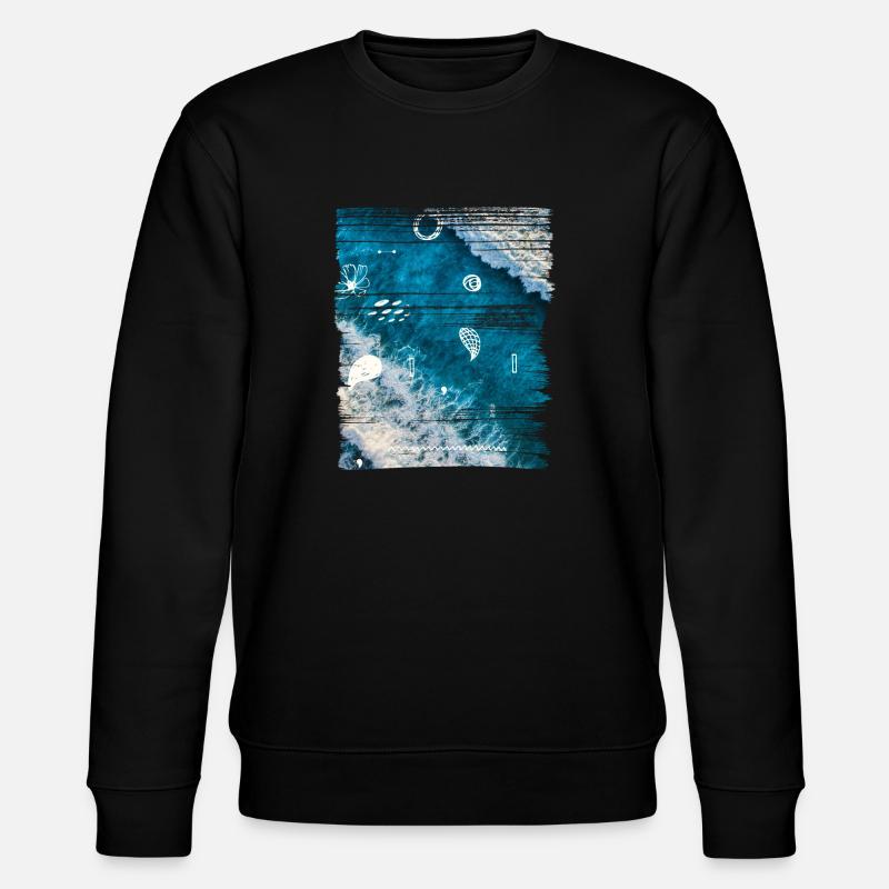 OCEAN - Stanley/Stella Unisex Bio-Sweatshirt CHANGER  - Schwarz