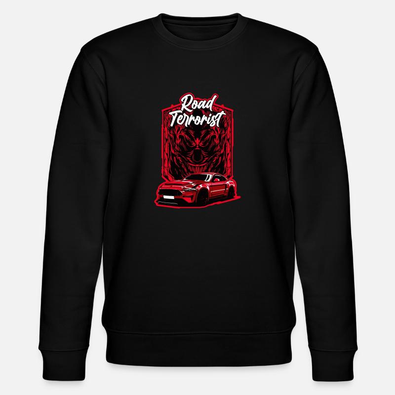 Road Terrorist Red - Stanley/Stella Unisex Bio-Sweatshirt CHANGER  - Schwarz