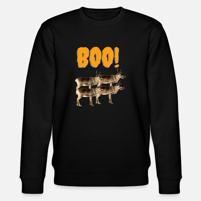 BOO! - Stanley/Stella Unisex Bio-Sweatshirt CHANGER  - Schwarz