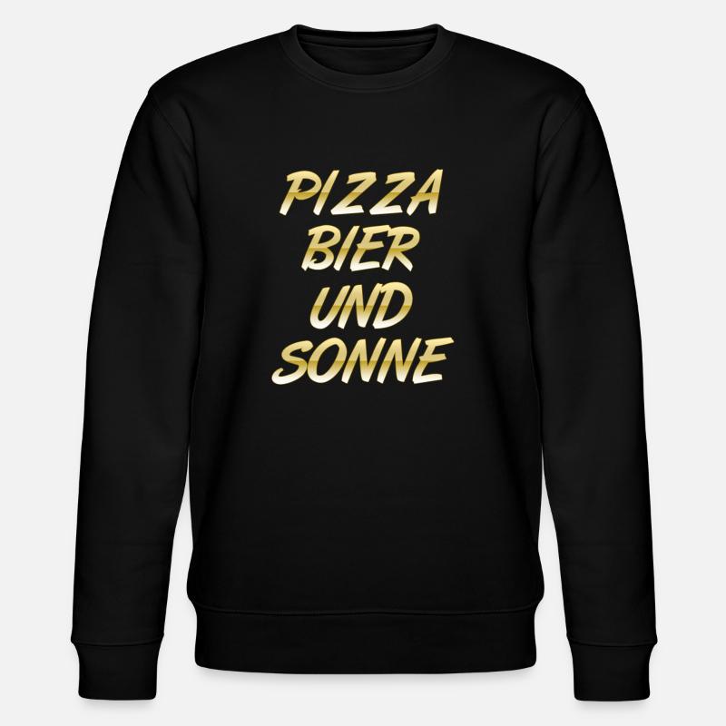 Pizza - Stanley/Stella Unisex Bio-Sweatshirt CHANGER  - Schwarz