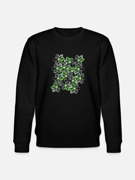 fleurs vertes - Sweat bio CHANGER Stanley/Stella Unisexe - noir