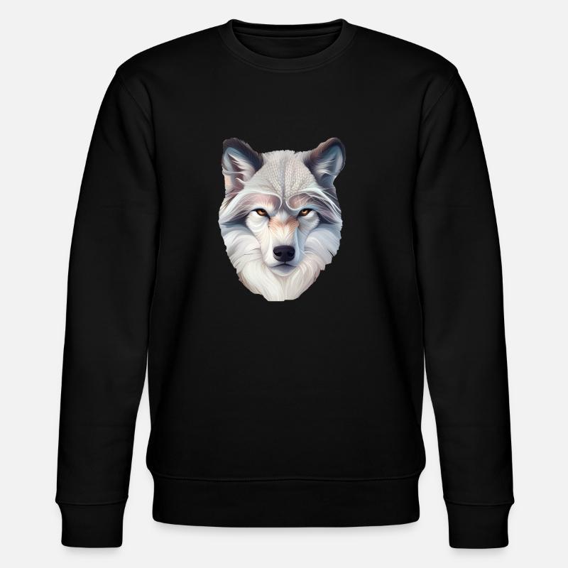 Wolf - Stanley/Stella Unisex Bio-Sweatshirt CHANGER  - Schwarz