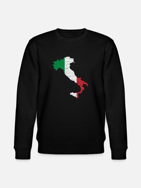 Italy many languages - Stanley/Stella CHANGER Unisex Organic Sweatshirt - black