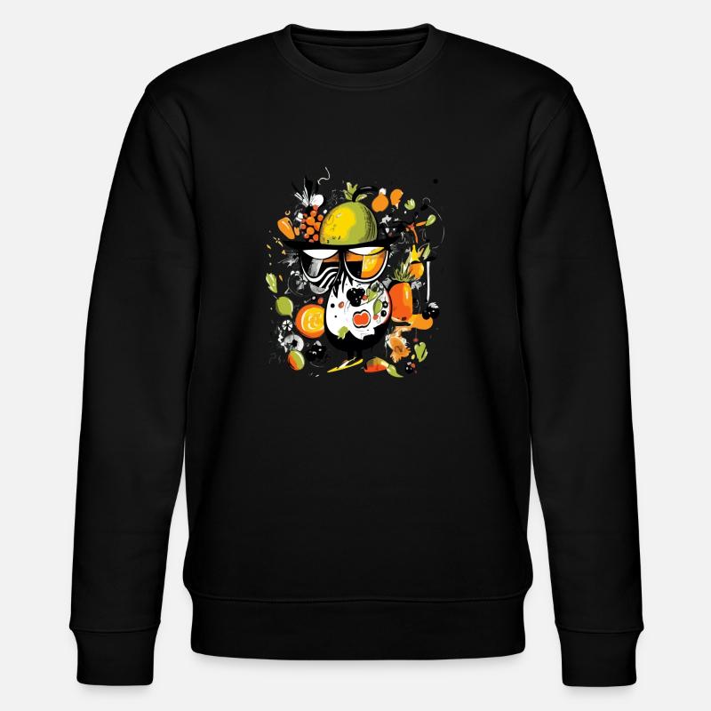 Piou in fruit n°2 - Stanley/Stella CHANGER Unisex Organic Sweatshirt - black