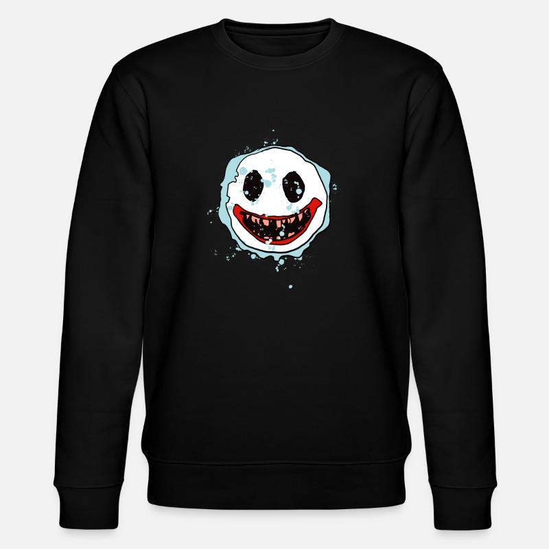 Halloween maske - Stanley/Stella Unisex Bio-Sweatshirt CHANGER - Schwarz