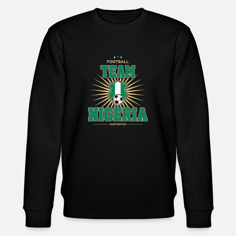 Nigeria - Stanley/Stella Unisex Bio-Sweatshirt CHANGER  - Schwarz