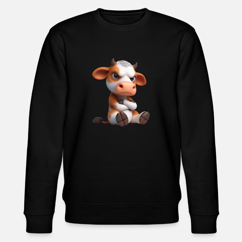 Vache sombre 3 - Sweat bio CHANGER Stanley/Stella Unisexe - noir
