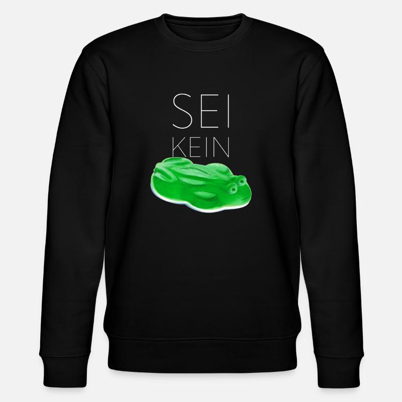 Sei kein Frosch real - Stanley/Stella Unisex Bio-Sweatshirt CHANGER  - Schwarz