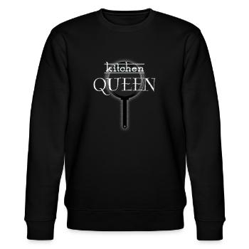 kitchen queen - Stanley/Stella Unisex Bio-Sweatshirt CHANGER  - Schwarz - Vorne - Nik (191cm) & Marisol (170cm)