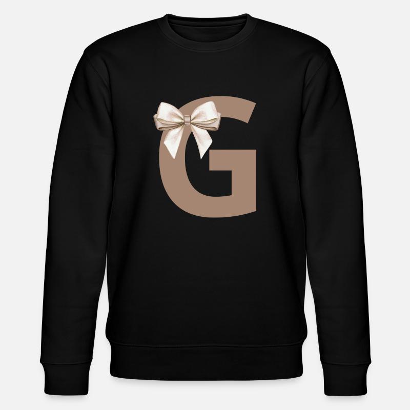 Buchstabe G Knoten - Stanley/Stella Unisex Bio-Sweatshirt CHANGER  - Schwarz