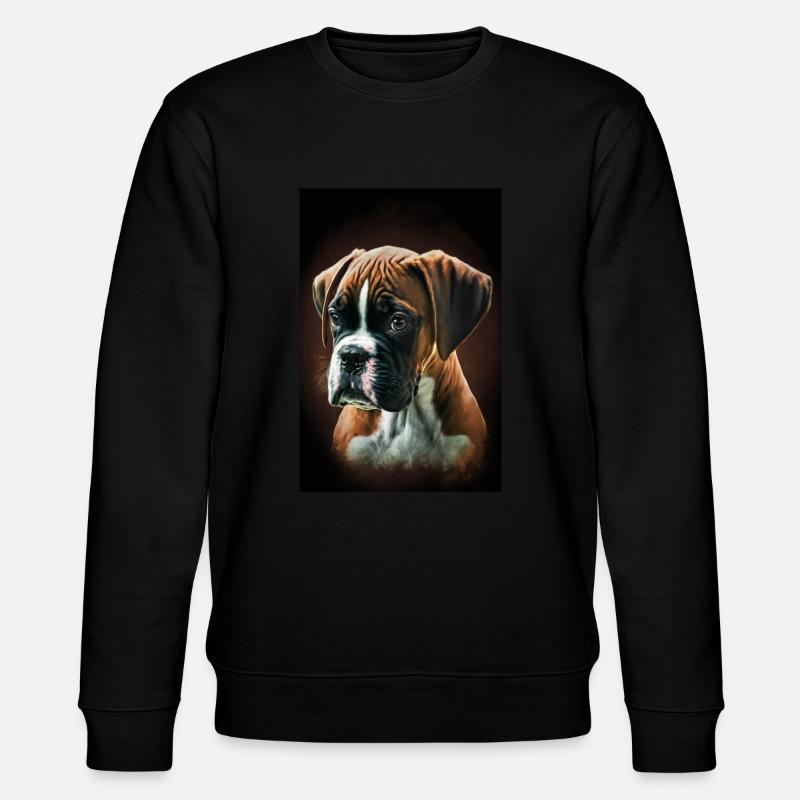 Chiot boxer - Sweat bio CHANGER Stanley/Stella Unisexe - noir