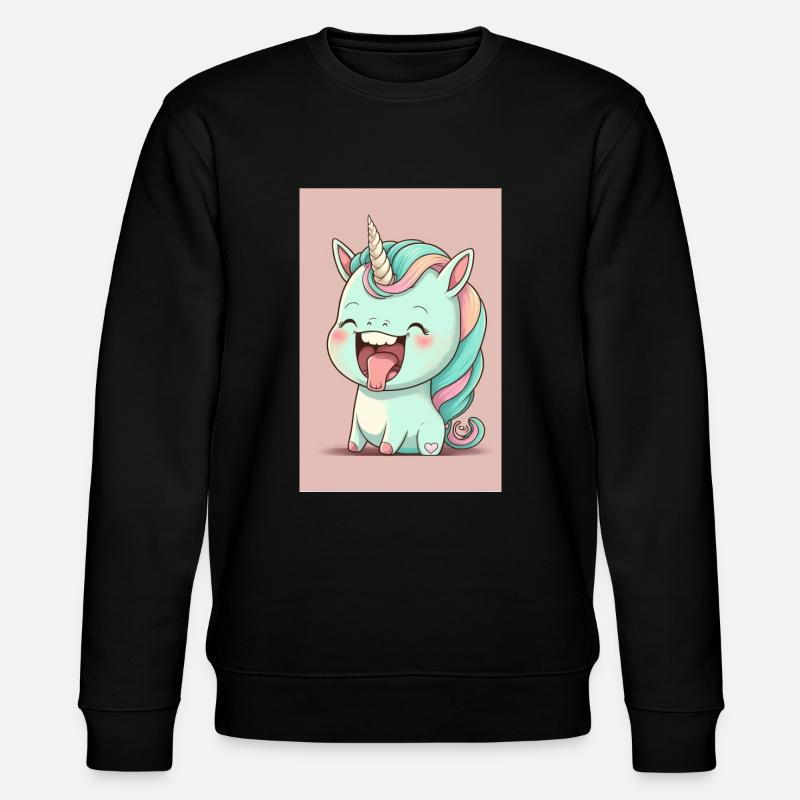 Baby-Einhorn - Stanley/Stella Unisex Bio-Sweatshirt CHANGER  - Schwarz