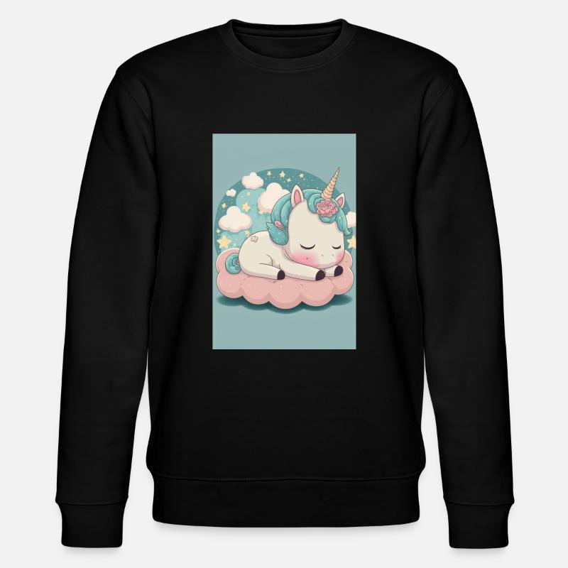 Baby-Einhorn - Stanley/Stella Unisex Bio-Sweatshirt CHANGER  - Schwarz
