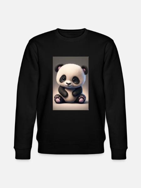 Bébé panda mignon - Sweat bio CHANGER Stanley/Stella Unisexe - noir