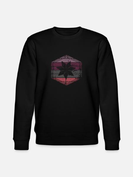Siebenstern Fichtelgebirge Blume - Stanley/Stella Unisex Bio-Sweatshirt CHANGER  - Schwarz