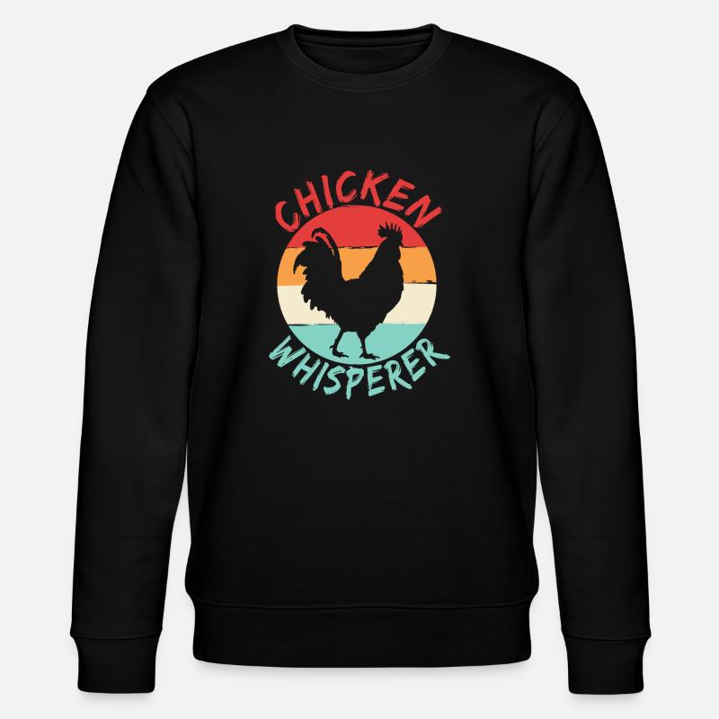 Hühnerflüsterer Chicken Whisperer - Stanley/Stella Unisex Bio-Sweatshirt CHANGER  - Schwarz
