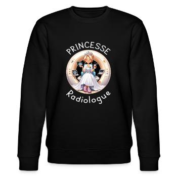Princesse Radiologue Femme Radiologie - Sweat bio CHANGER Stanley/Stella Unisexe - noir - Devant - Nik (191cm) & Marisol (170cm)
