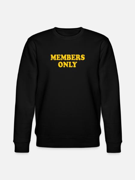 members only - Stanley/Stella CHANGER Unisex Organic Sweatshirt - black