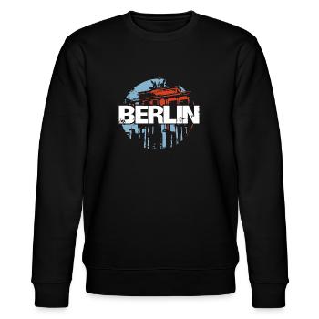 Porte de Brandebourg, Berlin, Allemagne - Sweat bio CHANGER Stanley/Stella Unisexe - noir - Devant - Nik (191cm) & Marisol (170cm)