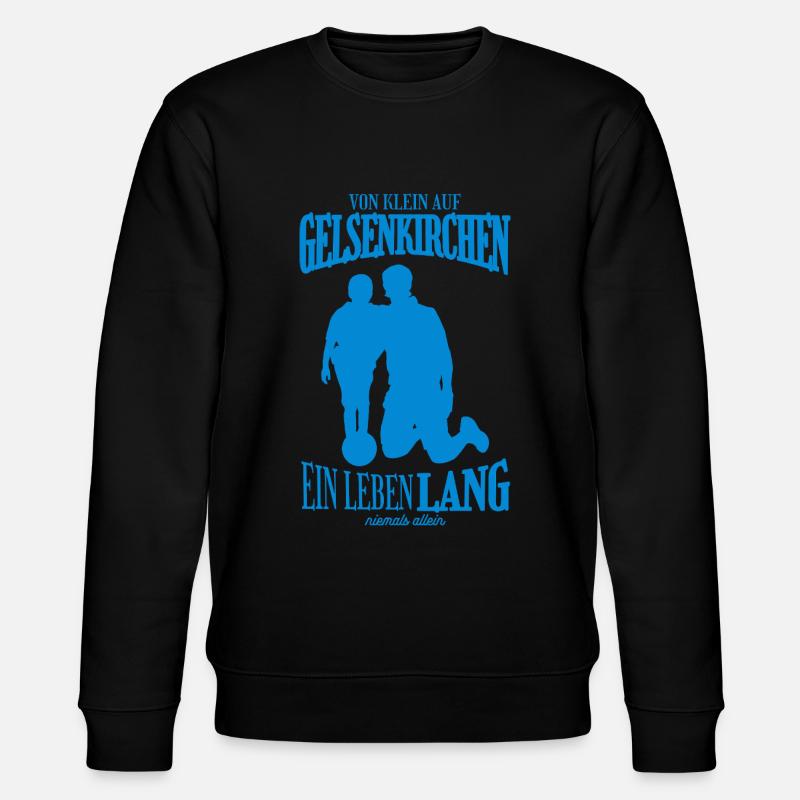 Gelsenkirchen Fußball Tradition Geschenk - Stanley/Stella Unisex Bio-Sweatshirt CHANGER  - Schwarz
